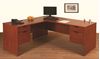 Picture of L Shape Office Desk Workstation with Filing Pedestals