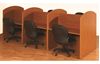 Picture of Laminate Cluster of 6 Person Telemarketing Workstation