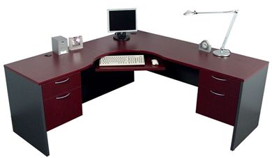 Picture of 72" L Shape Curve Office Desk Workstation
