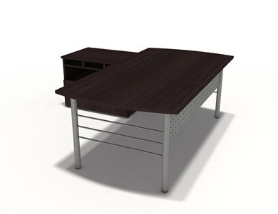 Picture of 72" L Shape Office Desk Workstation with Filing Storage