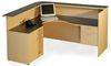 Picture of 72" L Shape Curve Reception Desk with CPU Holder, Filing and Storage