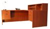 Picture of 72" L Shape Office Desk Workstation with Low Overhead Storage
