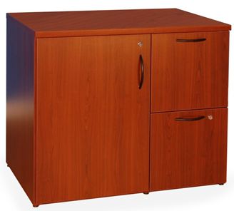 Picture of 2 Drawer and Door Storage File Center with Locks