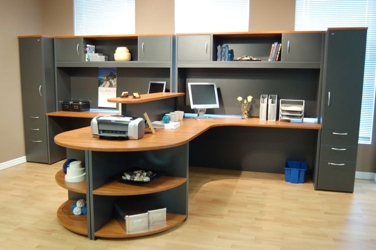 The Office Leader 2 Person 72 L Shape Office Desk Workstation