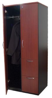 Picture of 36" X 72"H Multi Storage Wardrobe Cabinet with Locks
