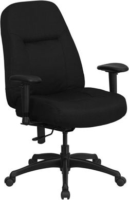 Picture of  400 LB. CAPACITY BIG AND TALL BLACK FABRIC OFFICE CHAIR WITH EXTRA WIDE SEAT 