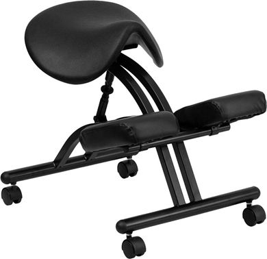 Picture of ERGONOMIC KNEELING CHAIR WITH BLACK SADDLE SEAT