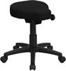 Picture of BLACK SADDLE-SEAT UTILITY STOOL WITH HEIGHT AND ANGLE ADJUSTMENT