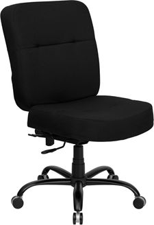 Picture of  400 LB. CAPACITY BIG & TALL BLACK FABRIC OFFICE CHAIR WITH EXTRA WIDE SEAT