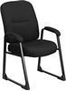 Picture of BIG & TALL 400 LB. CAPACITY BLACK FABRIC EXECUTIVE SIDE CHAIR WITH SLED BASE 
