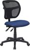 Picture of MID-BACK MESH TASK CHAIR WITH NAVY BLUE FABRIC SEAT