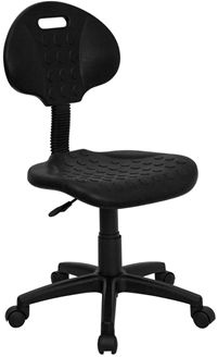 Picture of TUFF BUTT'' SOFT BLACK POLYPROPYLENE UTILITY TASK CHAIR