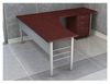 Picture of 72" Contemporary L Shape Curve Office Desk with Mobile Filing Cabinet