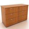 Picture of 200 + Series Healthcare 6 Drawer Dresser Storage Cabinet 