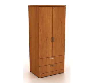 Picture of 100 + Series Healthcare 2 Door Wardrobe with Drawer Storage Cabinet