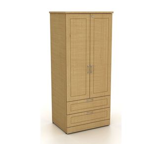 Picture of 400 Series Healthcare 2 Door Wardrobe with Drawer Storage Cabinet