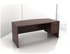 Picture of 60" Bowfront Single Pedestal Office Desk