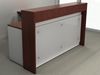 Picture of 72" L Shape Reception Desk Workstation with Acrylic Panel