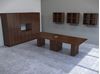 Picture of 48" X 144" Power Conference Table with Lateral File Credenza Storage