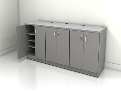 Picture of 6 Door Custom Counter Height Storage with Adjustable Shelves