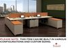 Picture of 4 Person Bench Seating Teaming Metal Desk Workstation