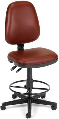 Picture of Straton Series Anti-Microbial/Anti-Bacterial Vinyl Task Chair with Drafting Kit