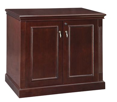 Picture of Traditional Veneer 2 Door Low Storage Cabinet