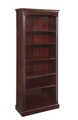 Picture of Traditional Veneer 6 Shelf Open Bookcase
