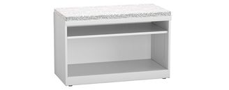 Picture of Trace Metal 30" 2 Shelf Open Lateral Storage Cabinet with Cushion Top
