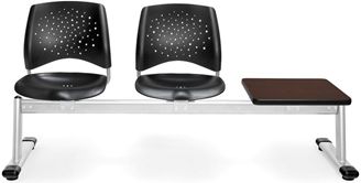 Picture of Stars 3-Unit Beam Seating with 2 Plastic Seats & 1 Table