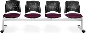 Picture of lements Stars 4-Unit Beam Seating with 4 Seats