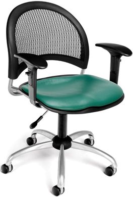 Picture of Moon Swivel Vinyl Chair with Arms