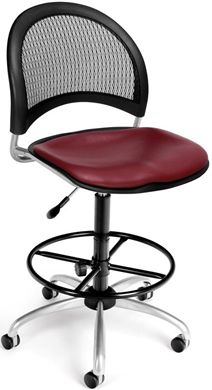 Picture of Moon Swivel Vinyl Chair with Drafting Kit