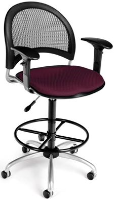 Picture of Moon Swivel Chair with Arms and Drafting Kit