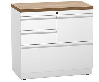 Picture of Trace Metal 30"W Freestanding Multidrawer File Center with Laminate Top