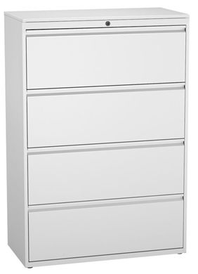 Picture of Metal Recessed 4 Drawer 36" Lateral File Cabinet