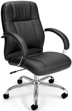 Picture of Stimulus Series Leatherette Executive Mid-Back Chair