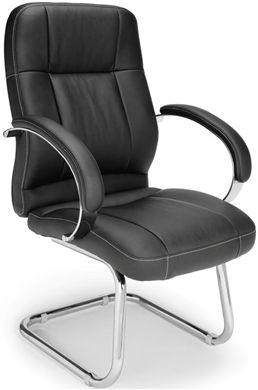 Picture of Stimulus Series Leatherette Executive Mid-Back Guest Chair