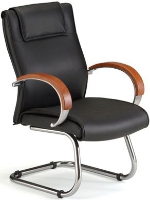 Picture of Apex Series Leather Executive Mid-Back Guest Chair