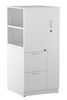 Picture of Trace Metal Wardrobe Tower with Filing Cabinet and Open Bookcase