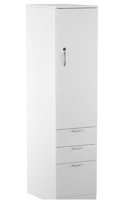 Picture of Trace Metal Single Door Cupboard Tower with Filing Drawers