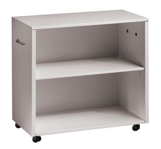 Picture of Trace Metal 2 Shelf Mobile Open Bookcase