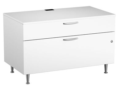 Picture of Cayenne 2 Drawer Metal 30" Low Storage Cabinet