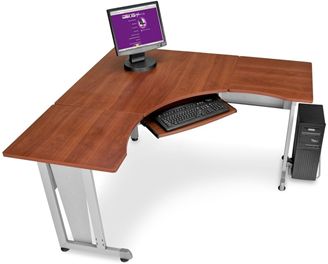 Picture of L-Shapped Workstation 60" x 60" with 24" D Top
