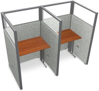 Picture of Cluster of 2 Cubicle 36" Straight Desk Workstation