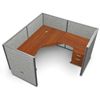 Picture of Single 72" L Shape Cubicle Desk Workstation .
