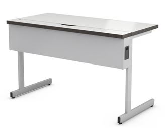 Picture of Abco New Medley 24" x 36" Height Adjustable Training Table with Secure Wire Management Tray