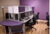 Picture of Cluster of 4 Person Bench Seating Telemarketing Training Workstation with Storage and Power Management