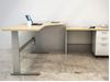 Picture of Height Adjustable Office Desk Workstation with Filing Cabinet
