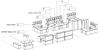 Picture of Space Planning, 8 Person U Shape Office Desk Workstation with U Shape Reception and Power Conference Center